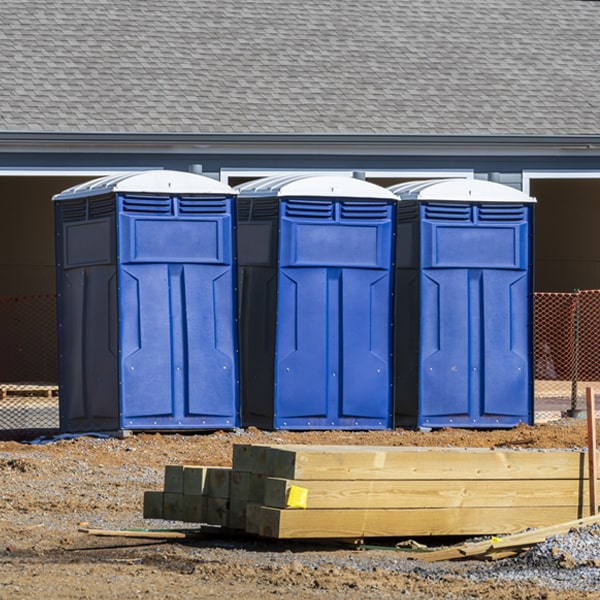 is there a specific order in which to place multiple portable toilets in Dutton